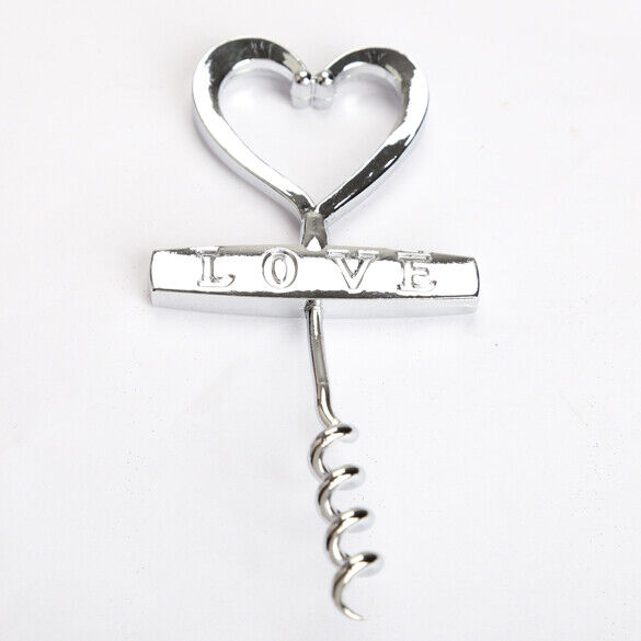 Creative Heart-Shaped Red Wine Bottle Opener Corkscrew Can Opener