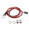 2pcs RC Cars 5mm LED 70cm Headlight Taillight for 1/12 1/18 1/10 1/8 Axial Scx10