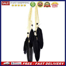 Fashion Exotic Black Plumage Rhinestones Beads Girl Long Pendant Earrings
