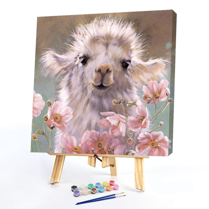 Cute Animal Oil Paint By Numbers Kit DIY Acrylic Painting Wall Art Picture Cr
