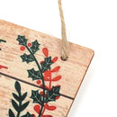 Ornament Merry Christmas Hanging Wood Plaque Wall Art Wooden Door Hanging Sign
