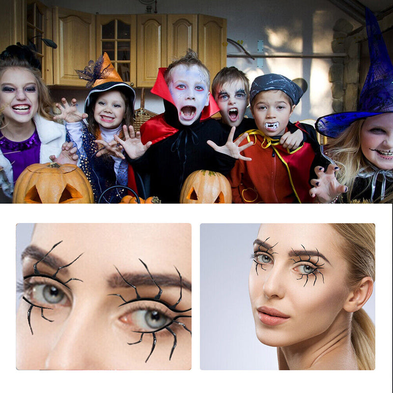 #A 1 Pair Halloween Eyeliner Stickers Horror Spider Cobweb Bat Face Laces Sticke