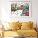 DIY Partial Cross Stitch Cotton Embroidery Art Hanging Handicrafts Artwork Gift