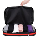 Waterproof Travel Compression Storage Bag Makeup Toiletry Pouch Black (S)