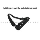 Golf Club Carrier Bag Nylon Carry Driving Range Travel Shoulder Bag (Black)
