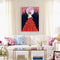 Special Shaped Ornaments Red Dress Girl Mosaic Kit DIY 5D Art Diamond Painting