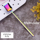 Milk Tea Long Handle Stainless Steel Stirring Scoop Coffee Spoon Square Shovel