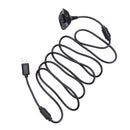 1.8m Dual Magnetic Ring USB Charging Cable for Xbox 360 Controller (Grey)