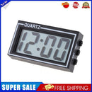 Mini Digital LCD Auto Car Truck Dashboard Date Time Calendar Clock Black