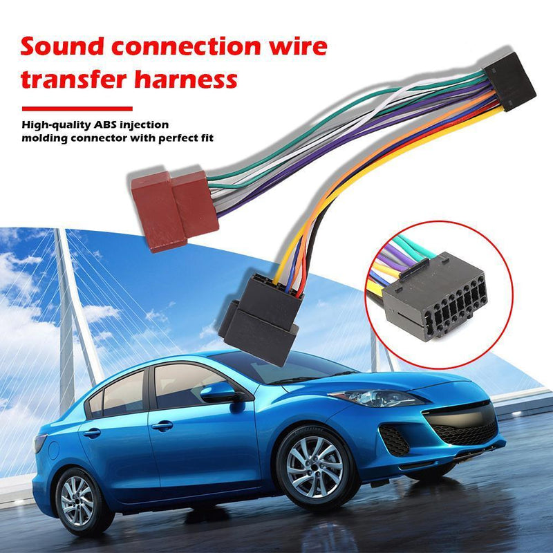 For Kenwood Car Stereo Radio ISO Harness Connector Adapter Harness