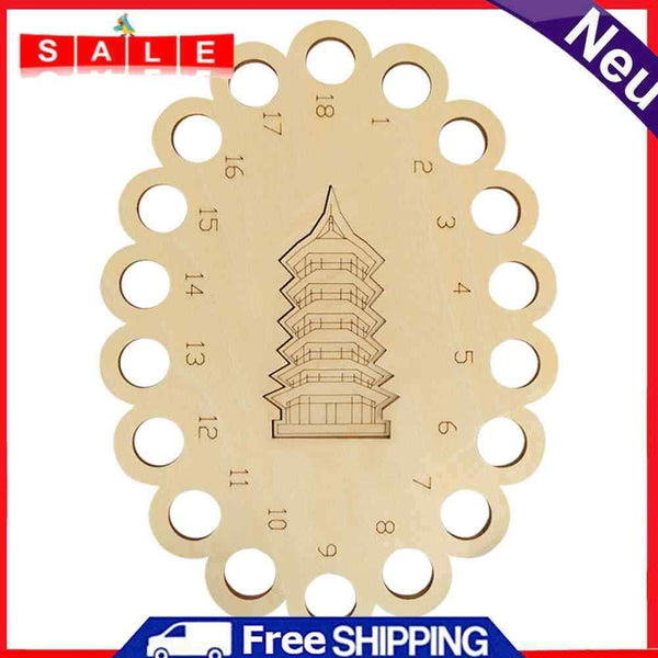 Wooden Hollow Out Cartoon Cross Stitch Threading Board Home Embroidery Holder