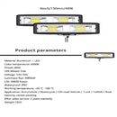 2pcs Car LED Work Light Headlights 48W 16LED Off Road Vehicle Spotlight