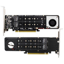 PCI-E 16X to M.2 M-KEY NVME SSD RAID Riser PCI-E4.0 PCI Express X4 Extender