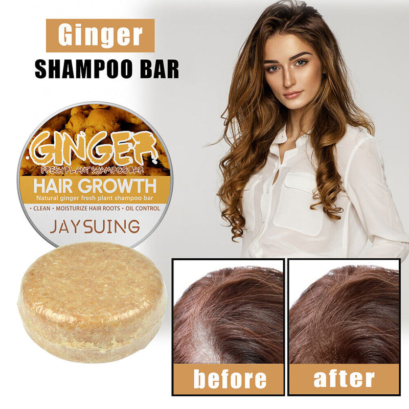 60g Black Hair Shampoo Handmade Hair Shampoo Ginger Shampoo Hair Loss