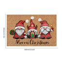 Christmas Gnome Dwarf Doormat Merry Christmas Welcome Carpet Door Rug (2) Newly