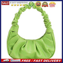 Fashion Cloud Pleated Shoulder Bag PU Leather Summer Underarm Purse Handbag