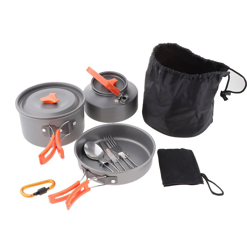1 Person Outdoor Topfset Alu Campinggeschirr Set, Kochtopfset, Geschirrset,