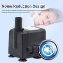#A 150L/H Submersible Aquarium Ultra-quiet Fish Tank Water Fountain Pump with Pl