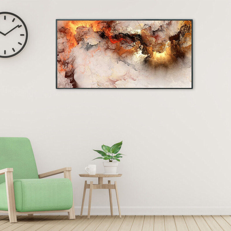 Frameless Colorful Clouds Oil Paint By Number Kit DIY Handmade Drawing On C