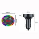 Fast Charger Dual USB Transmitter Compatible 5.0 FM Modulator Car Bluetooth