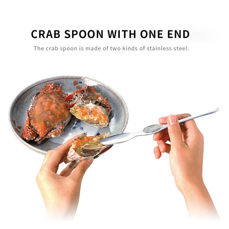 Stainless Steel Lobster Crab Crackers Picks Spoons Seafood Shrimp Tool