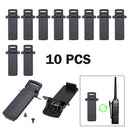 10Pcs Walkie Talkie Spare Part Back Belt Clip for Baofeng 2-way Radio UV5R Newly