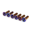 6pcs/lot Burnt Titanium Car Steering Wheel Bolts Hex Head Bolts (M5x20mm) Newly
