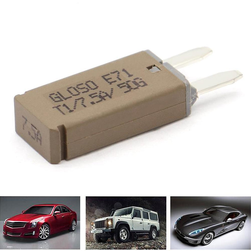 DC 14V Auto Reset Mini Circuit Breaker Blade Fuse for Car Boat(7.5A Grey)