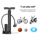 Hand Floor Pump Manual Bicycle Tire Air Pump for Schrader Presta Dunlop Valve
