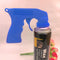 Portable Paint Handle Spray Adaptor Aerosol with Trigger Car Tool (Blue)
