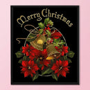 Full Embroidery Christmas Bells 3-Beach 11CT Printed Cross Stitch Cotton Kit