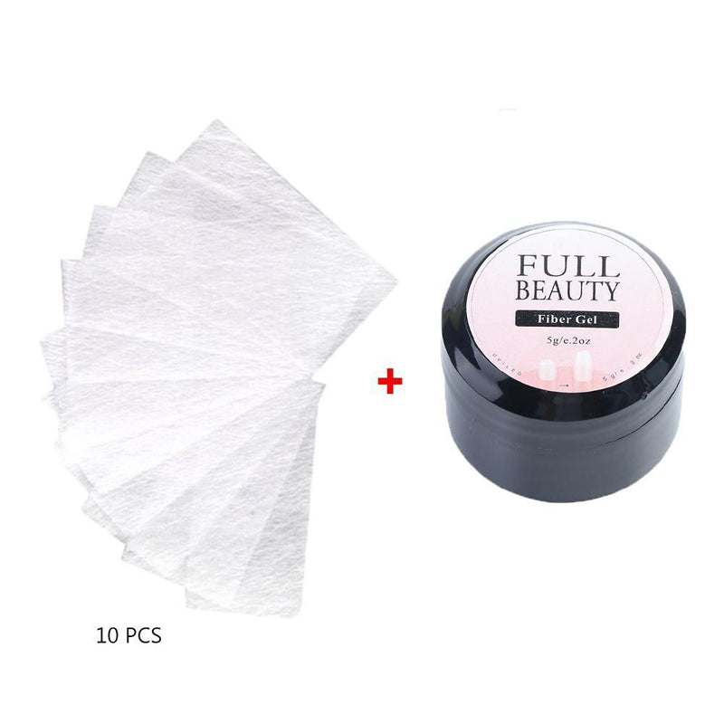DIY Manicure Nail Extension Gel Fiberglass Gel Poly Builder Repair Broken Nails