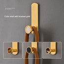 Bag Hat Self-Adhesive Wall Hanger Keys Holder Brass Robe Hook Hanging Rack