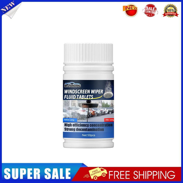 50pcs Windshield Washer Fluid Tablets Car Wiper Dust Cleaner Effervescent