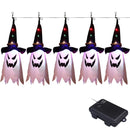 Halloween LED Light Hanging Wizard Hat Lamp Horror Props Home Bar Decor`