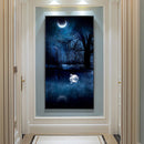 5D DIY Diamond Painting Kits Full Round Drill Moon Swan Lake Mosaic Picture Art