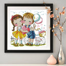 Partial Embroidery DIY Stamped Canvas 14CT Our Love Needlework Sets Home Decor
