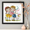 Partial Embroidery DIY Stamped Canvas 14CT Our Love Needlework Sets Home Decor