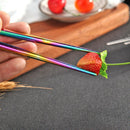 Stainless Steel Chopsticks Tableware Antiskid Food Sticks (Camouflage) Newly