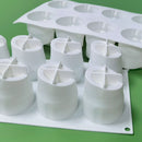 Baking Cake Mold 8 Cavity Bamboo Shape Cake Mold Silicone Mold Mousse Mould
