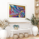 Oil Paint By Numbers Picture DIY Painting Colorful Whale Drawing on Canvas