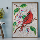 5D Special Shaped Crystal Red Bird DIY Full Drill Diamond Painting