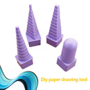 4pcs DIY Crimping Paper Craft Paper Quilling Tool Tower Winding Plate Kit Newly