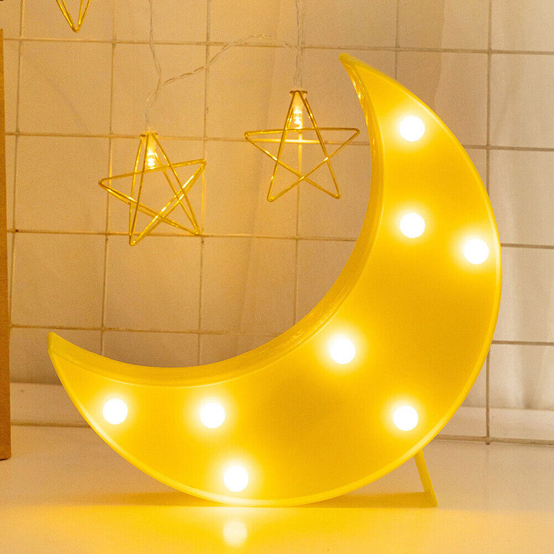 LED Moon Night Light Bedroom Sleeping Lighting Home Party Atmosphere Decor