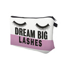 Lip Eyes Print Cosmetic Toiletry Storage Pouch Women Make Up Bags (41151)