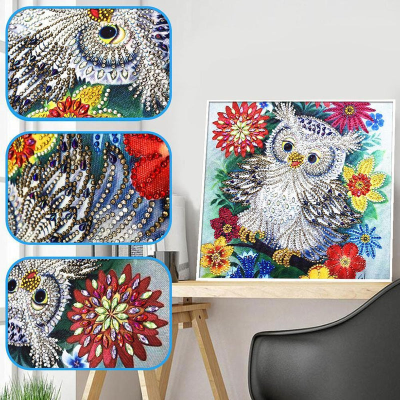 5D DIY Bird Special Shaped Diamond Painting Cross Stitch Mosaic Kits Wall Art