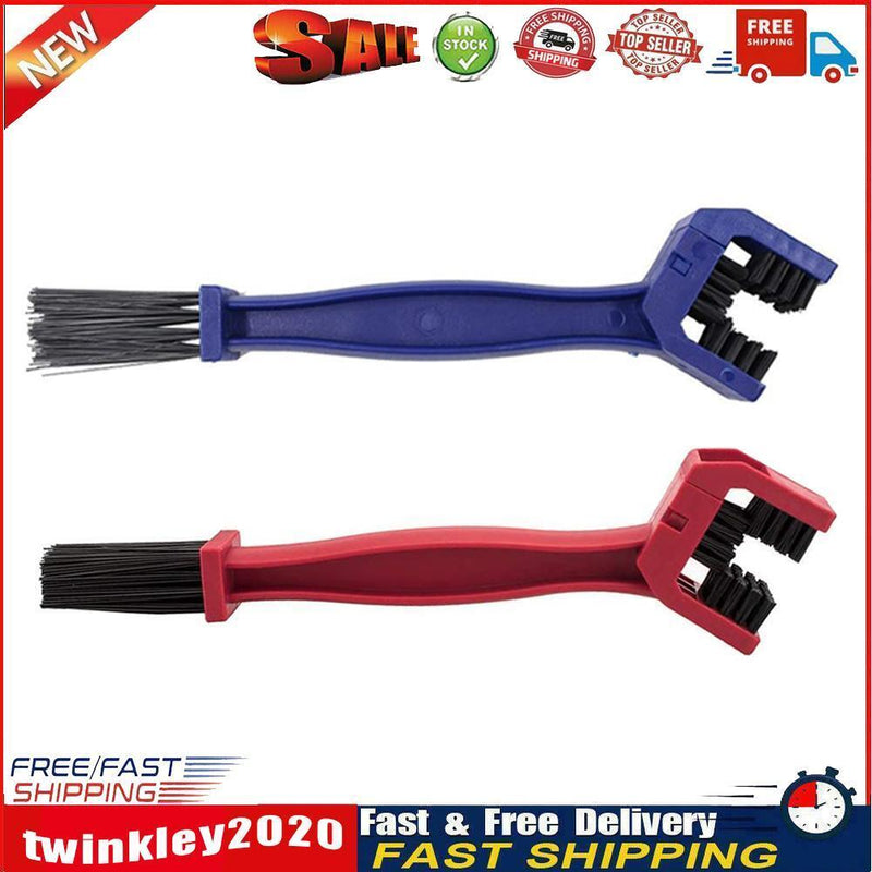 2pcs Motorcycle Bicycle Chain Cleaning Brush MTB Road Bike Chain Scrubber Newly