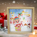 Wooden Diamond Painting Piggy Bank DIY Coin Saving Box Xmas Gifts (CQG04)