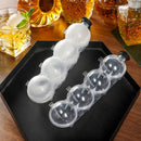 Moulds Ice Box Molds Ice Hockey 4 Cavity 2.2inch Ice Cube Maker 4 Ball Maker