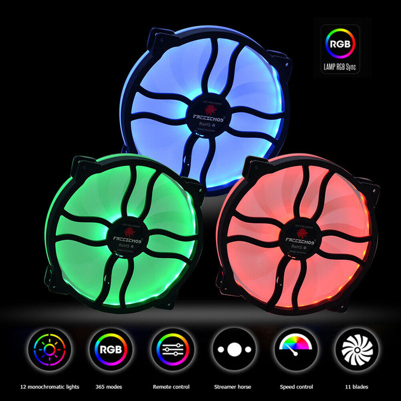FAN-L20 Manual Control 20cm RGB PC Case Cooling Fan for CPU Water Cooling